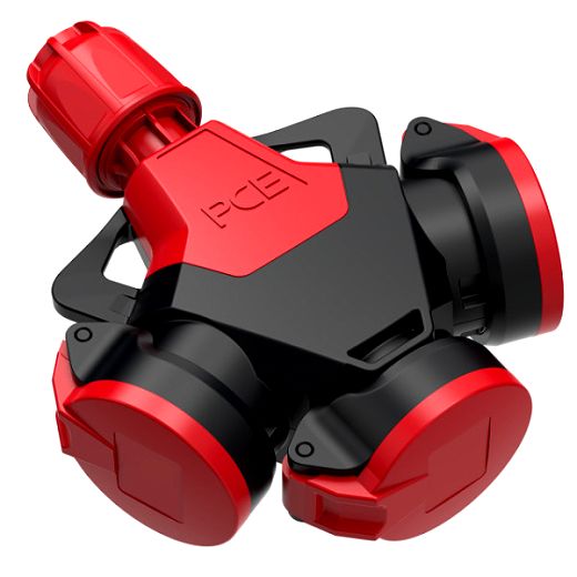 3-Wegekupplung TopTaurus2 Vollgummi mit Klappdeckel nat IP54