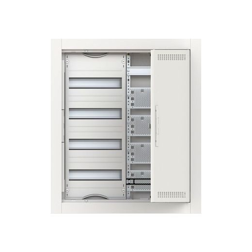 Kleinverteiler Unterputz Media+T�r bel�ftet 2-feldbreit 4-reihig ComfortLine