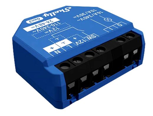 Shelly Unterputz ''1 Gen3'' Relais max 16A 1 Kanal WLAN BT