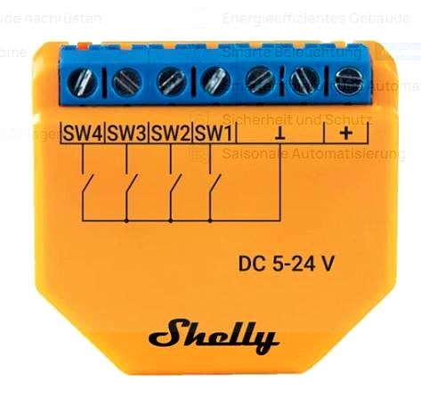 Shelly Unterputz ''Wave i4 DC'' Szenenaktivierer 12 Aktionen