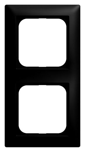 Abdeckrahmen 2-fach schwarz matt - balance�SI