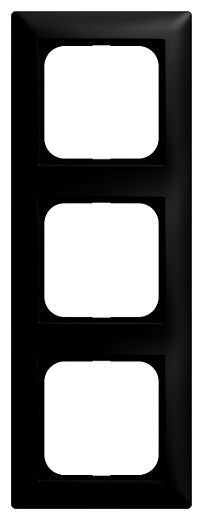 Abdeckrahmen 3-fach schwarz matt - balance�SI