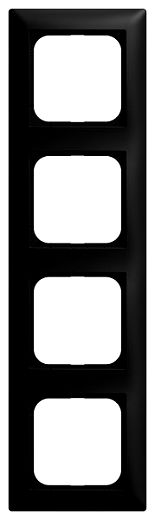 Abdeckrahmen 4-fach schwarz matt - balance�SI