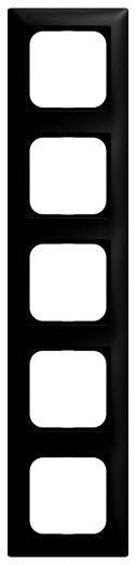 Abdeckrahmen 5-fach schwarz matt - balance�SI
