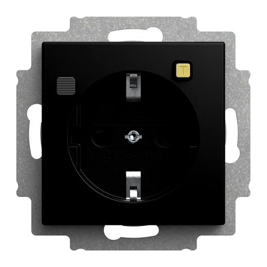 FI-SCHUKOMAT SCHUKO Steckdose2P+PE 16A 30mA schwarz matt -