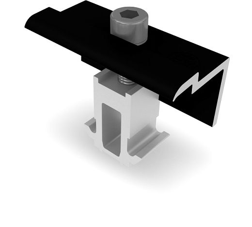 DomeClamp Endklemmen Set 30-50mm, schwarz eloxiert