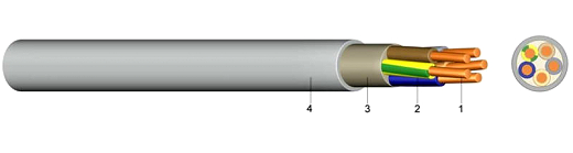 YM-J/AT-N05VV-U 5X10 RM GR 50m Ring