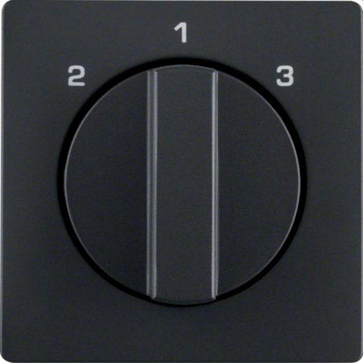 Q.x Zentralst�ck f�r 3-Stufenschalter anthrazit samt