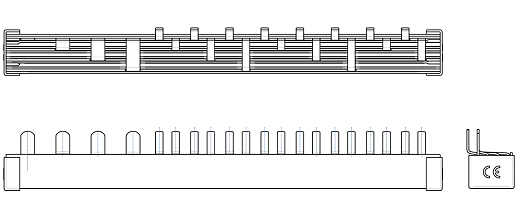 Phasenschiene 1xFI-4P/8xLS-N+1(Acti9 iDPN 1TE Schmalbau) 12T