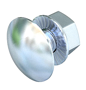 Flachrundschraube mit Kombimutter M6x12 Stahl galvanisch verzinkt 100 s�ck