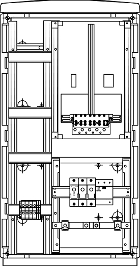 Freistehend Kabel Hausanschl.Z�hlervert. Wiener Netze