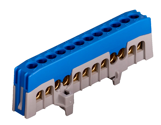 Nulleiterklemme N12-F2 blau