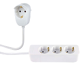 Steckdosenleiste Powersplit 3-f ohne Schalter 2m wei�
