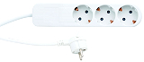 Steckdosenleiste ICE 3-fach wei-grau