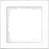 Abdeckrahmen 1f durchg�ngig beschr. Gira E2 Klar/Reinwei�