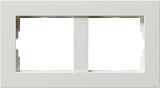Abdeckrahmen 2f o.M. flach Gira E22 Reinwei�