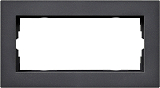 Abdeckrahmen 2f o.M. flach Gira E2 Anthrazit