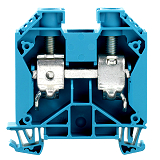 Durchgangs-Reihenklemme, Schraubanschl, 35mm, 1000V, 125A