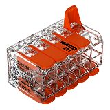 Verbindungsklemme mit Hebeln, f�r alle Leiterarten, max. 4 mm�, 10 Leiter