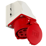 Wanddose 16A 5p 6h IP44