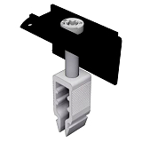 Rapid16 Endklemme 40-50, Schwarz eloxiert