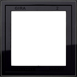 Montageadapter 1f Gira E2 Schwarz