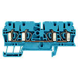 Durchgangs-Reihenklemme, Zugfederanschluss, 2.5mm�, 800V, 24