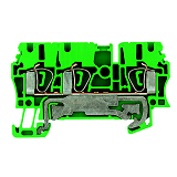 Schutzleiter-Reihenklemme, Zugfederanschluss, 2.5mm, 800V,