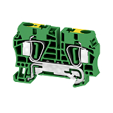 Schutzleiter-Reihenklemme, Zugfederanschluss, 6mm�, 800V, gr