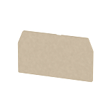 Trennwand (Klemmen), Abschluss- und Zwischenplatte, 65x37mm,