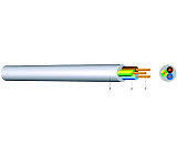 YMM 4X1 HELLGRAU KABEL-LEITUNGEN H05VV-F 4G1 HGR 50m
