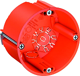 HW Ger�tedose �68mm, H47mm, PP, orange 25 St�ck