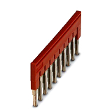 Steckbr�cke 10polig rot, Rasterma�:�6,2mm