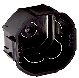 LEGRAND 089207 Kombi- Abzweig- Schalterdose schwarz anreihbar GMD70 T=56mm