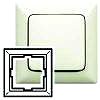 Legrand Rahmen 1-fach Creo mandelwei� 776 001