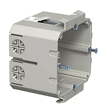 OBO BETTERMANN Geraeteeinbaudose 1-fach f.GEK PVC steingrau 2390/8T