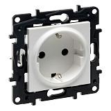 Legrand Niloe 864162 Step Steckdose Steckklemmen erh�hter Ber�hrungsschutz Farbe: Ultrawei�