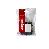 Legrand 664502 Serien-/Doppelwechselschalter mit Spreizkralle (SL), 10 AX - 250 V~, Ultrawei�