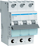Hager MBS316 LS-Schalter 6kA/B/3P/16A, Quick Connect