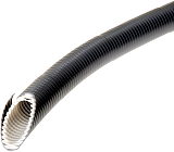 FXPM-TURBO 32 GR 25M PVC-Panzerrohr,32mm,Kunststoffmantel,biegsam,mittel,m. Turborillen,gr,25m