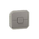 Legrand 069538L Plexo New Einsatz Rollladenschalter mit Verriegelung 6A, 250V, 500W Grau