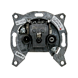 Berker 4515 Antennen-Steckdose 2Loch Durchgangsdose