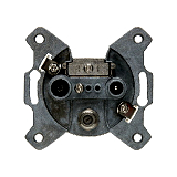 Berker 4522 Antennen-Steckdose 3Loch Einzeldose