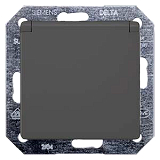 Siemens 5UB1927 Delta I-Sys.Schuko-Steckdose Klappdeckel carbonm