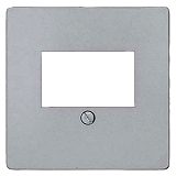 Siemens 5TG1256-2 Delta I-System TAE-Abdeckplatte aluminiummetal