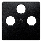 Siemens 5TG1222-2 Delta I-System Abdeckung TV/RF/SAT carbonmetal