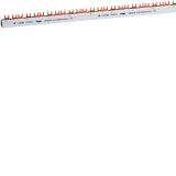 Hager KDR363B Phasenschiene,3pol,10q,57mod Gabel ausbrechbar