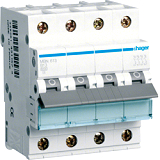 Hager MBN613 LS-Schalter 6KA,B,3+N,13A,anflanschbar