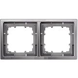 Siemens Delta Style Rahmen 2-fach platinmetallic 5TG1322-1