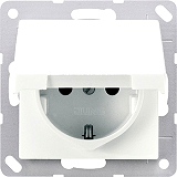 Jung AS1520KLWW Schuko Steckdose mit Klappdeckel